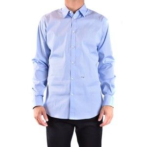 Dsquared2 Button-Down Blue Shirt With Smooth Texture - NWT